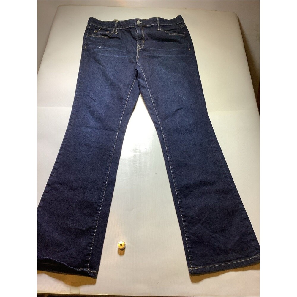 Women's Mossimo Jeans Mid Rise Boot Cut Dark Stretch Size 12r